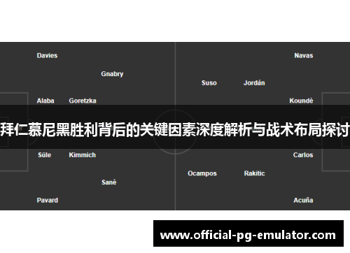 拜仁慕尼黑胜利背后的关键因素深度解析与战术布局探讨 拜仁慕尼黑胜利背后的关键因素深度解析与战术布局探讨
