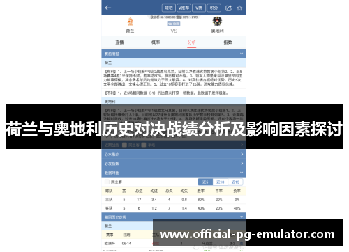 荷兰与奥地利历史对决战绩分析及影响因素探讨